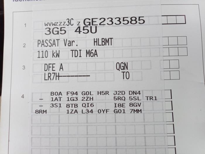 Volkswagen Passat Variant 2.0 TDI 16V 150 Sloopvoertuig (2016, Grijs)