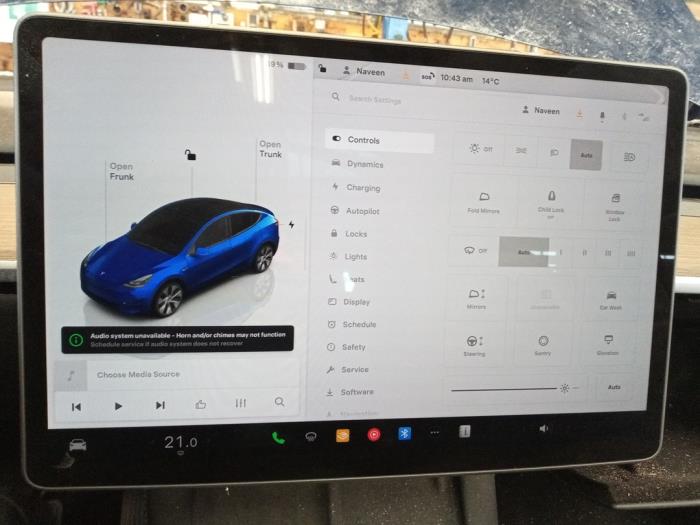 Tesla Model Y RWD Sloopvoertuig (2024, Blauw)