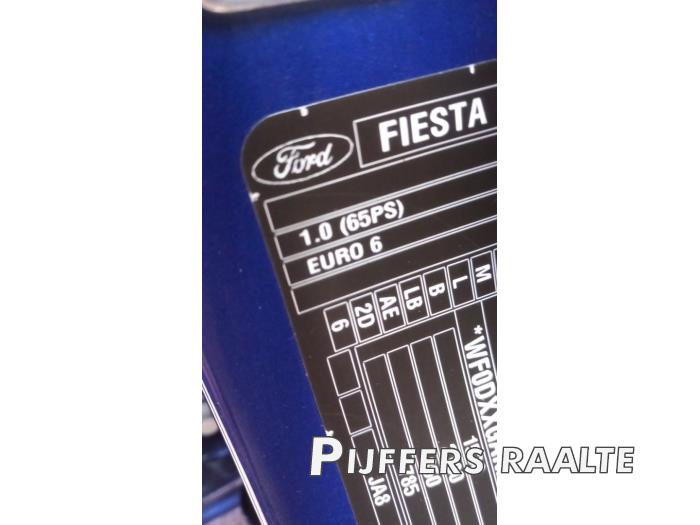 Ford Fiesta 6 1.0 Ti-VCT 12V 65 Sloopvoertuig (2016, Blauw)