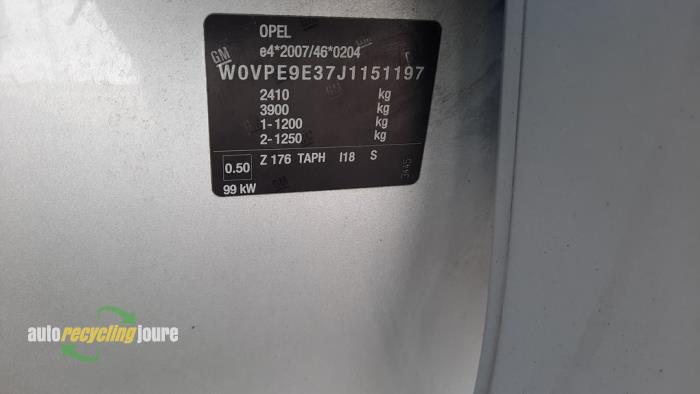 Opel Zafira Tourer 1.6 CDTI 16V ecoFLEX 134 Sloopvoertuig (2018, Grijs)