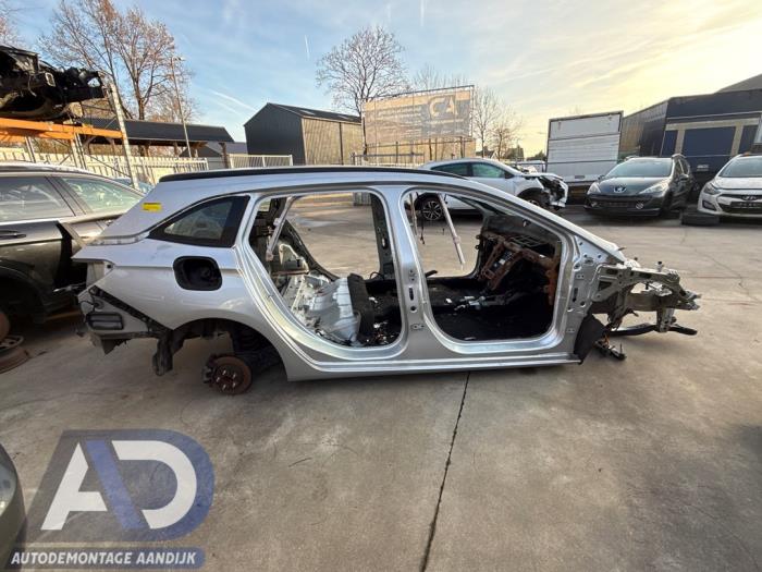 Opel Astra K Sports Tourer 1.0 Turbo 12V Sloopvoertuig (2019, Zilvergrijs)