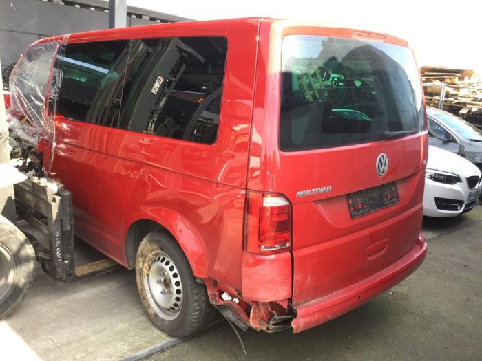 Volkswagen Transporter/Caravelle T6 2.0 TDI 150 Sloopvoertuig (2017, Rood)