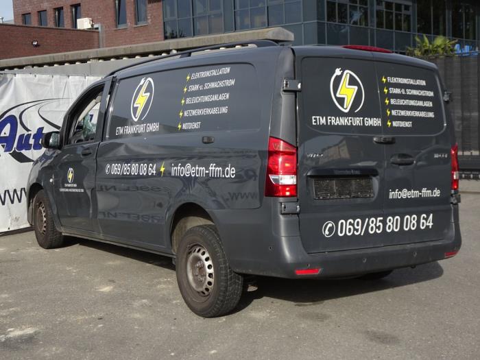 Mercedes Vito 1.6 111 CDI 16V Sloopvoertuig (2015, Grijs, Zwart)