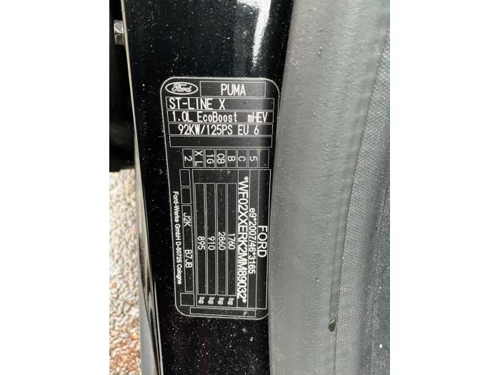 Ford Puma 1.0 Ti-VCT EcoBoost 12V Sloopvoertuig (2021, Zwart)