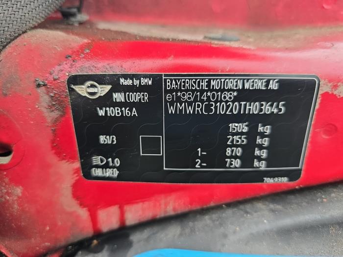 Mini Mini One/Cooper 1.6 16V Cooper Sloopvoertuig (2003, Rood)