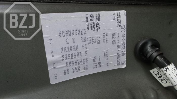 Audi A4 Sloopvoertuig (2013, Grijs)