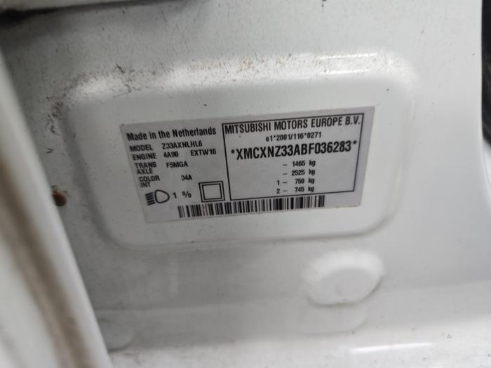 Mitsubishi Colt 1.3 16V Sloopvoertuig (2012, Wit)