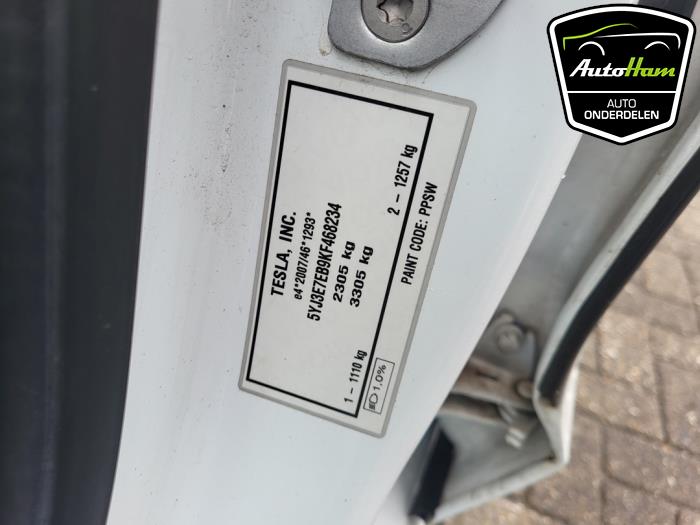 Tesla Model 3 Long Range AWD 75 kWh Sloopvoertuig (2019, Wit)