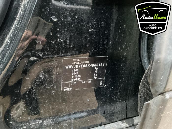 Opel Mokka/Mokka X X 1.4 Turbo 16V 4x2 Sloopvoertuig (2018, Zwart)