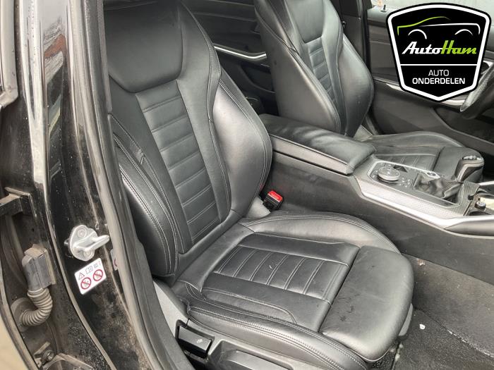 BMW 3 serie 318d 2.0 TwinPower Turbo 16V Sloopvoertuig (2019, Zwart)