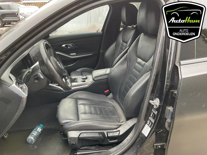 BMW 3 serie 318d 2.0 TwinPower Turbo 16V Sloopvoertuig (2019, Zwart)