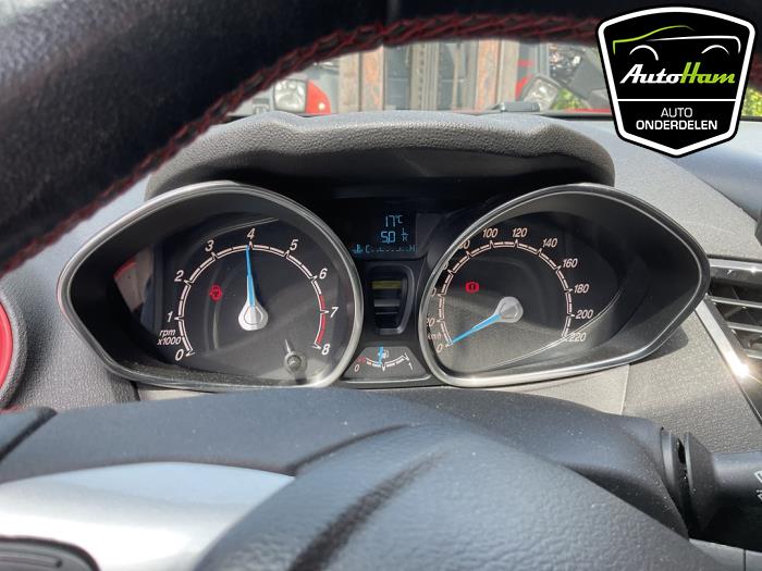 Ford Fiesta 6 1.0 EcoBoost 12V Sport Sloopvoertuig (2015, Zwart, Rood)