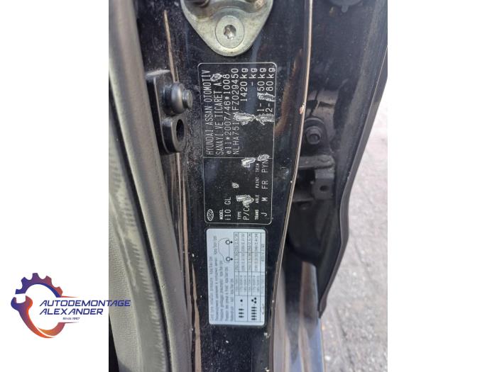 Hyundai i10 1.0 12V Sloopvoertuig (2014, Zwart)