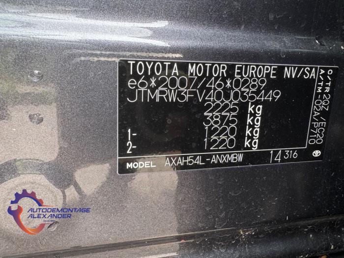 Toyota RAV4 2.5 Hybrid 16V AWD Sloopvoertuig (2019, Grijs)