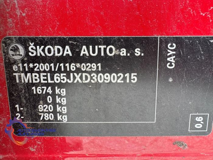 Skoda Fabia II 1.6 TDI 16V 105 Sloopvoertuig (2013, Rood)