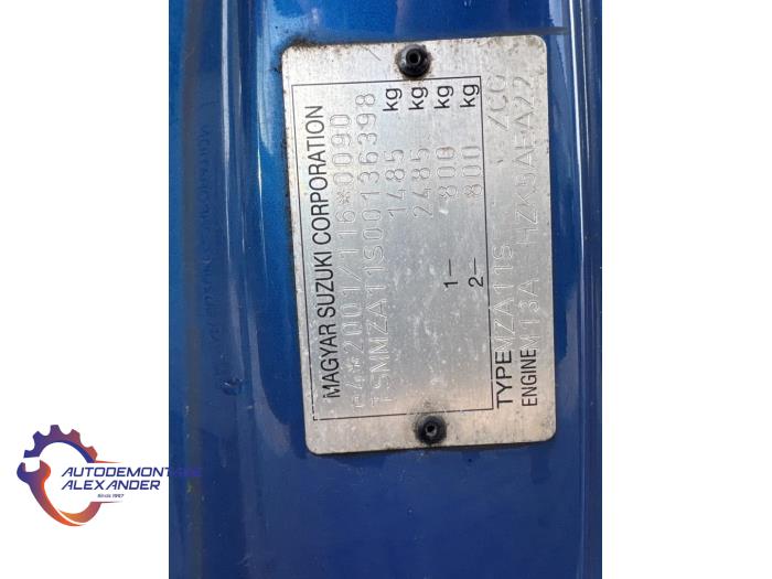 Suzuki Swift 1.3 VVT 16V Sloopvoertuig (2005, Blauw)