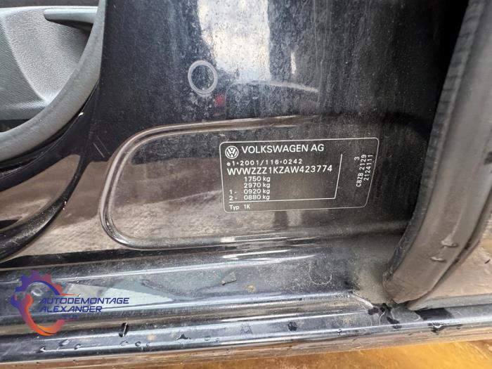 Volkswagen Golf VI 1.2 TSI BlueMotion Sloopvoertuig (2010, Zwart)