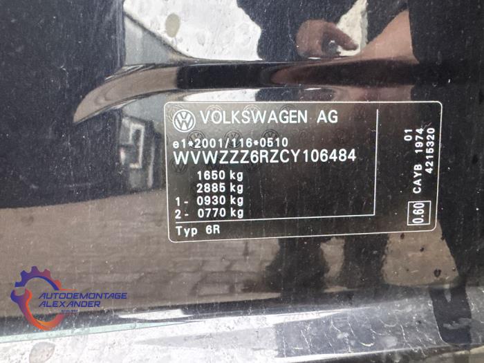Volkswagen Polo V 1.6 TDI 16V 90 Sloopvoertuig (2012, Zwart)