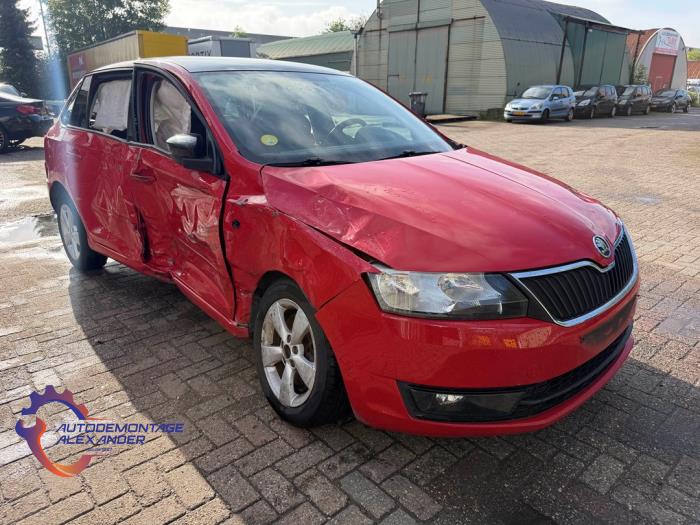 Skoda Rapid Spaceback 1.6 TDI Greenline Sloopvoertuig (2014, Rood)