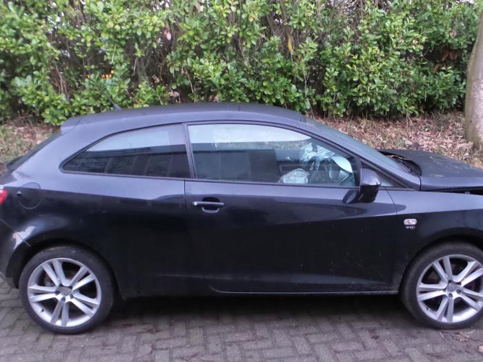 Seat Ibiza IV SC 1.6 TDI 105 Sloopvoertuig (2011, Metallic, Zwart)