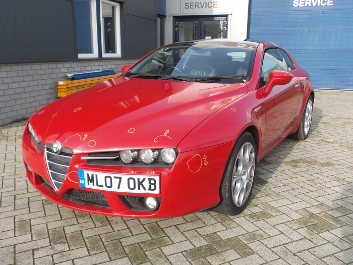 Alfa Romeo Brera 3.2 JTS Q4 V6 24V Sloopvoertuig (2007, Unikleur, Rood)