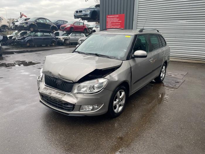 Skoda Fabia II Combi 1.2 TDI 12V Greenline Sloopvoertuig (2010, Beige)
