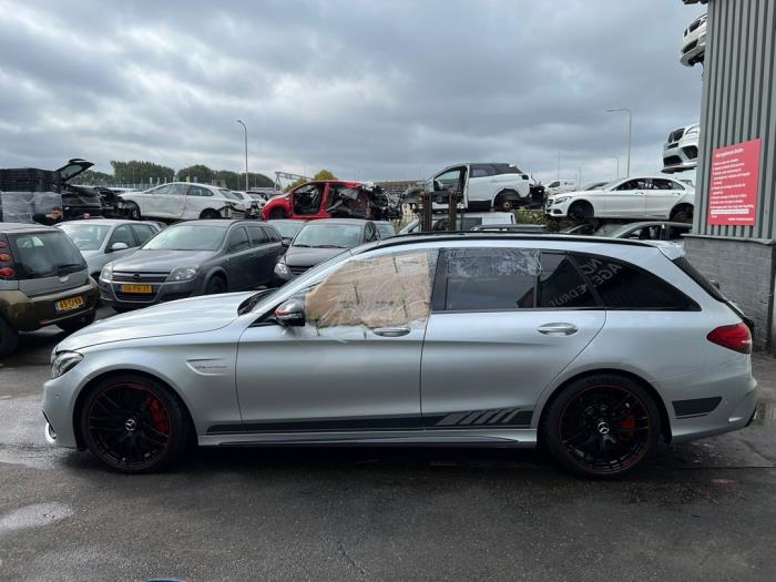 Mercedes C Estate AMG C-63 S,Edition 1 AMG 4.0 V8 Biturbo Sloopvoertuig (2016, Zilvergrijs)