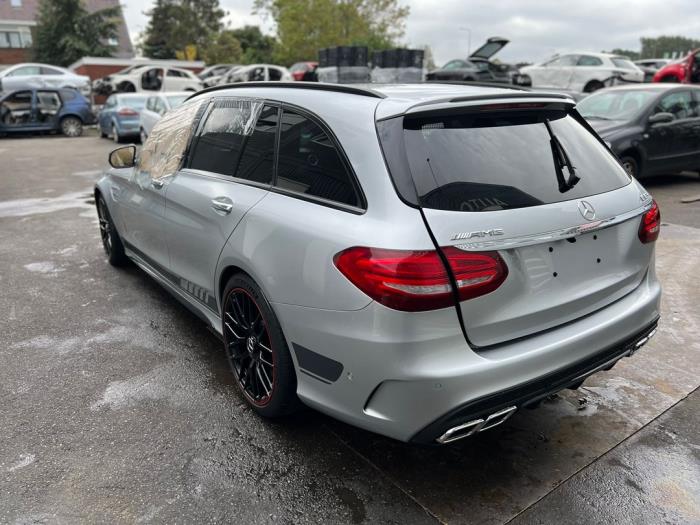 Mercedes C Estate AMG C-63 S,Edition 1 AMG 4.0 V8 Biturbo Sloopvoertuig (2016, Zilvergrijs)