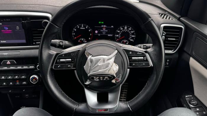 Kia Sportage 1.6 T-GDI 16V 4x2 Sloopvoertuig (2021, Licht, Zilver, Blauw)