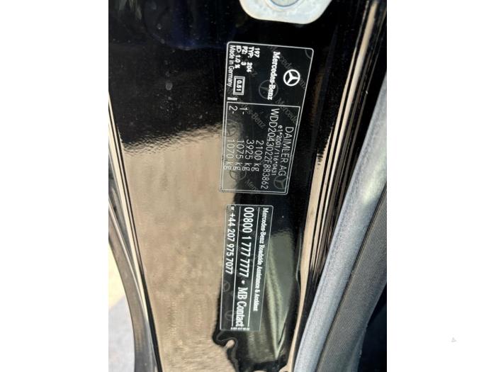 Mercedes C 2.2 C-220 CDI 16V BlueEfficiency Sloopvoertuig (2012, Metallic, Zwart)