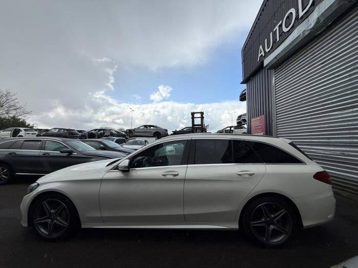 Mercedes C Estate C-180 1.6 16V BlueEfficiency Sloopvoertuig (2017, Metallic, Licht, Wit)
