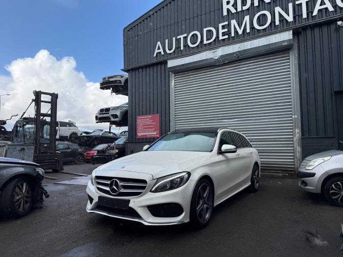 Mercedes C Estate C-180 1.6 16V BlueEfficiency Sloopvoertuig (2017, Metallic, Licht, Wit)