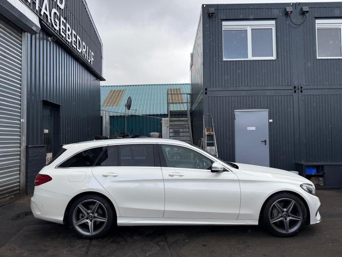 Mercedes C Estate C-180 1.6 16V BlueEfficiency Sloopvoertuig (2017, Metallic, Licht, Wit)
