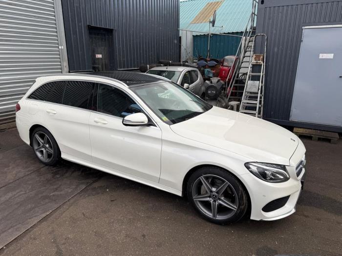 Mercedes C Estate C-180 1.6 16V BlueEfficiency Sloopvoertuig (2017, Metallic, Licht, Wit)