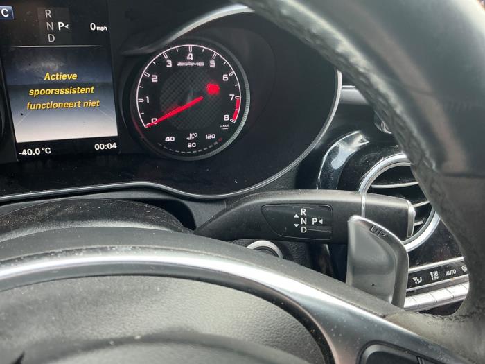 Mercedes C Estate AMG C-63 AMG 4.0 V8 Biturbo Schadevoertuig (2017, Metallic, Zwart)