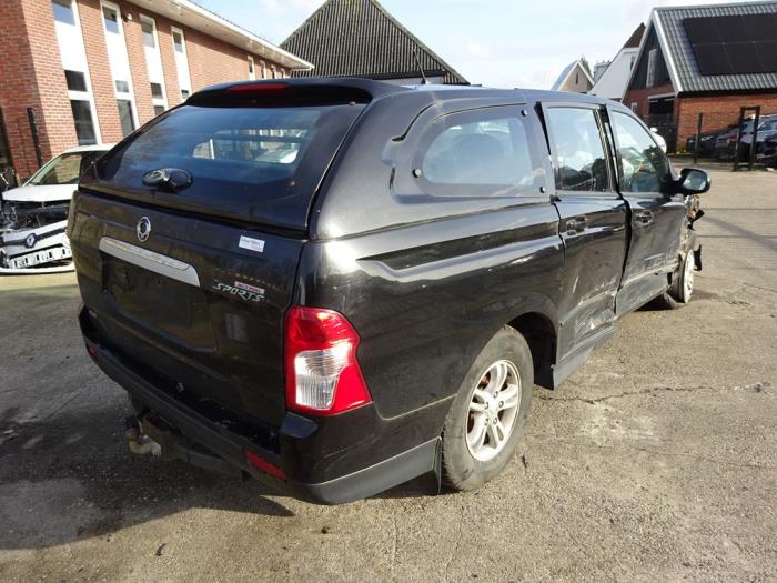 Ssang Yong Actyon Sports II 2.0 Xdi 16V 4WD Sloopvoertuig (2013, Zwart)