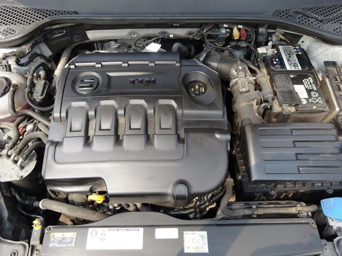 Seat Leon 1.6 TDI 16V Sloopvoertuig (2019, Wit)