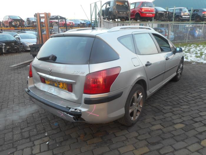 Peugeot 407 SW 1.6 HDi 16V Sloopvoertuig (2005, Zilvergrijs)