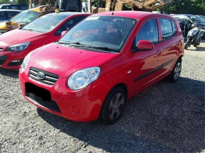 Kia Picanto 1.1 12V Schadevoertuig (2009, Rood)