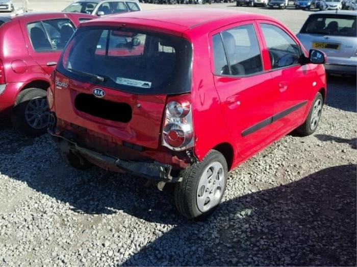 Kia Picanto 1.1 12V Schadevoertuig (2009, Rood)