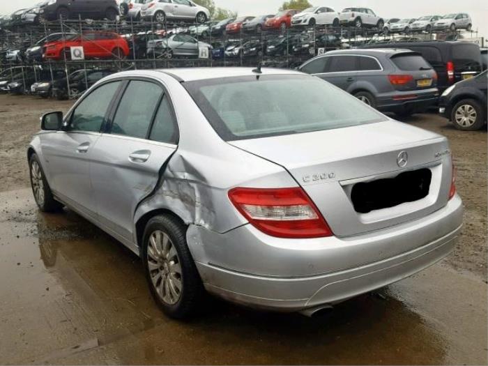 Mercedes C 1.8 C-200K 16V Schadevoertuig (2007, Zilvergrijs)
