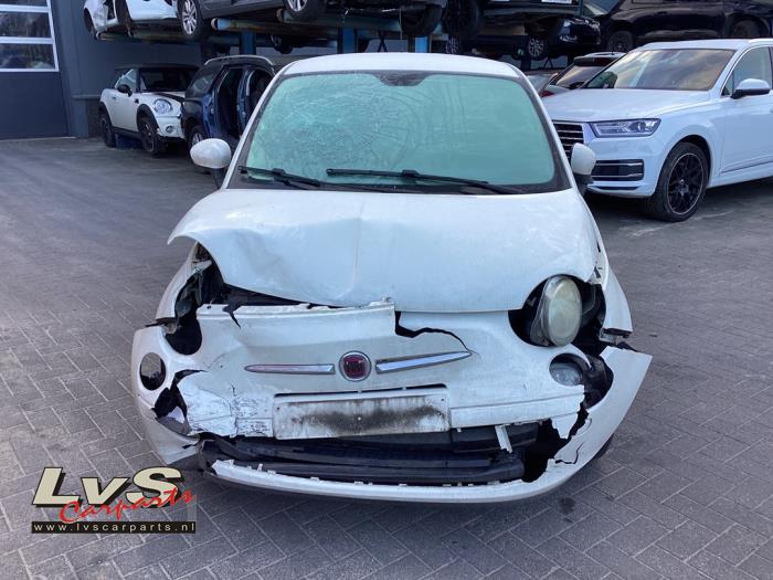 Fiat 500 1.2 Sloopvoertuig (2011, Rood, Zwart)