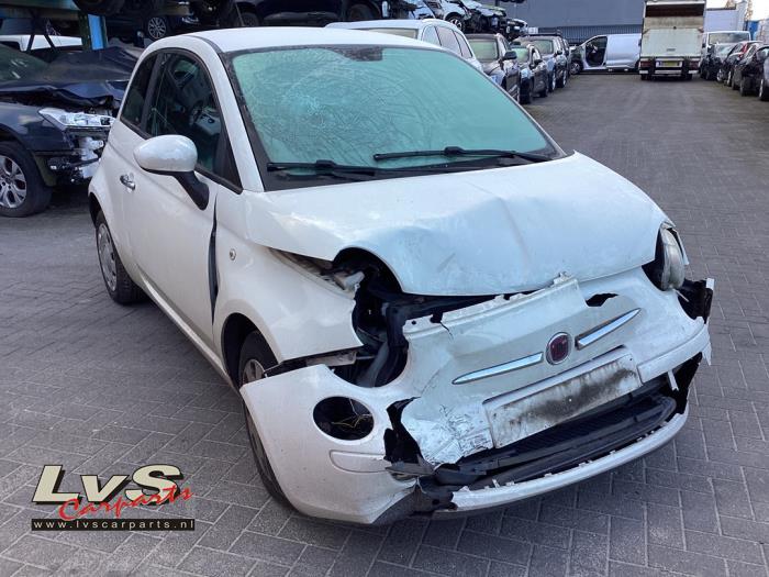 Fiat 500 1.2 Sloopvoertuig (2011, Rood, Zwart)