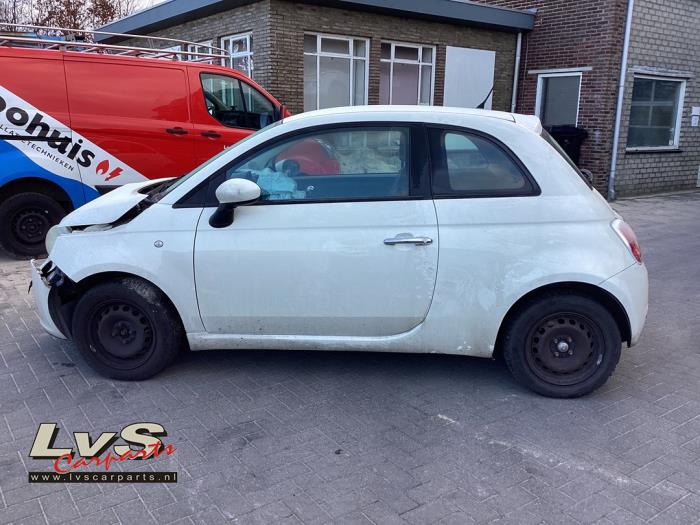 Fiat 500 1.2 Sloopvoertuig (2011, Rood, Zwart)