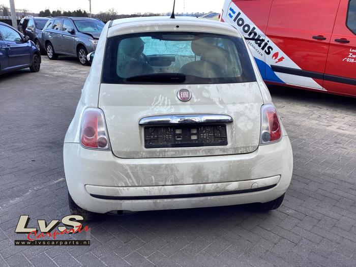 Fiat 500 1.2 Sloopvoertuig (2011, Rood, Zwart)