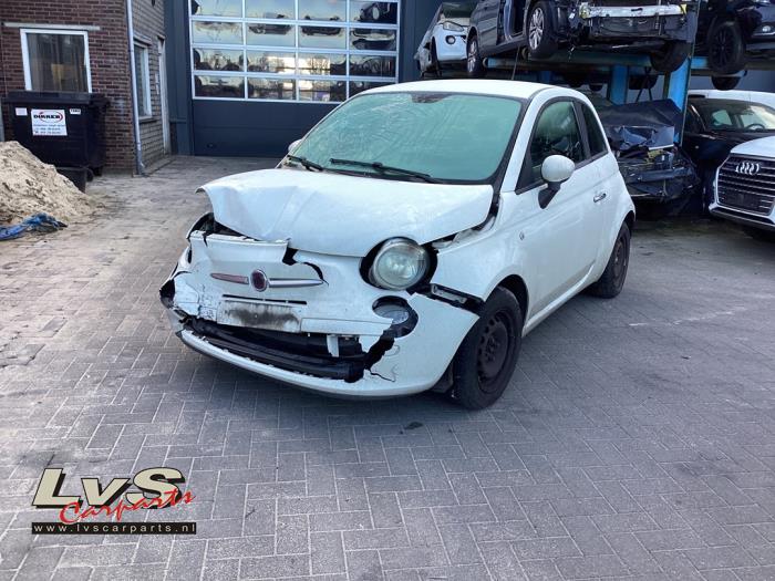Fiat 500 1.2 Sloopvoertuig (2011, Rood, Zwart)