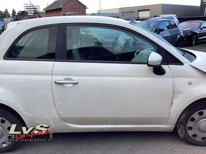Fiat 500 1.2 Sloopvoertuig (2011, Rood, Zwart)