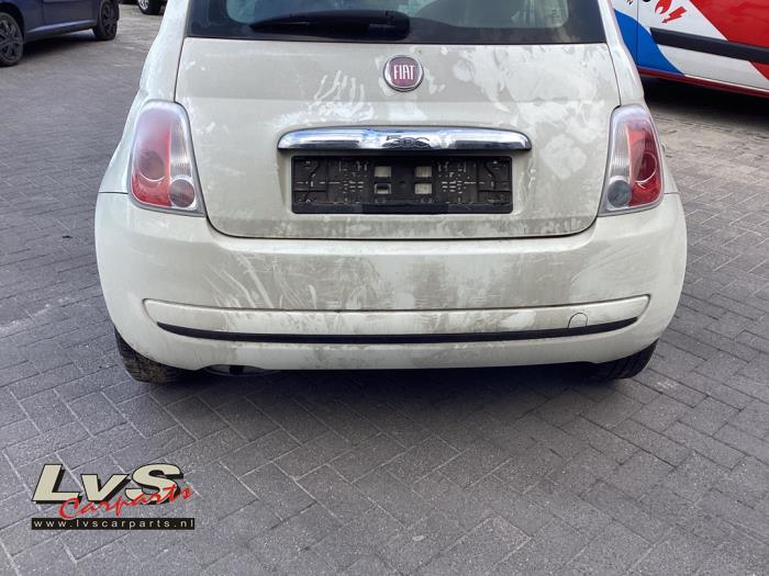 Fiat 500 1.2 Sloopvoertuig (2011, Rood, Zwart)