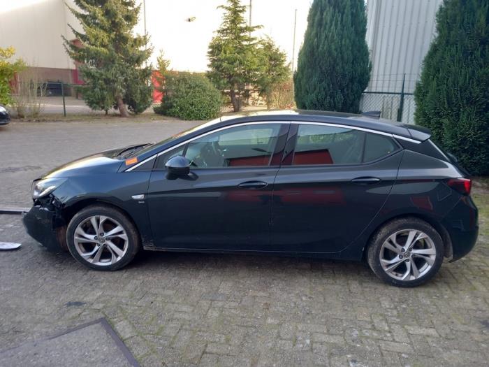 Opel Astra K 1.0 SIDI Turbo 12V Sloopvoertuig (2016, Zwart, Grafiet)