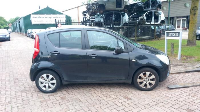 Opel Agila 1.0 12V ecoFLEX Sloopvoertuig (2010, Zwart)